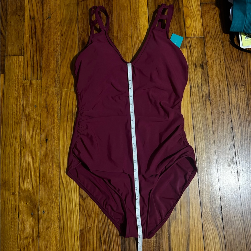 Aqua Green One Piece Bathing Suit Large NWT